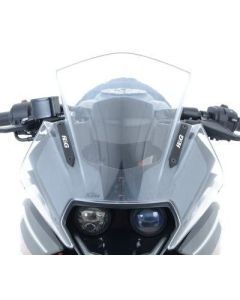 R&G Racing Black Mirror Delete Blanking Plates For 2015-2020 KTM 390 RC