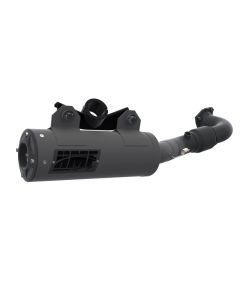 HMF Muffler Polaris RZR Turbo R 22-25 Gun Metal Titan-SS Big Core Full System Exhaust Blackout End Cap