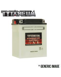 TYTANEUM Conventional Flooded Battery With Acid Pack YB10L-B2