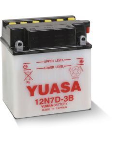 Yuasa Conventional 12N7D3B 12 Volt Battery YUAM227DB