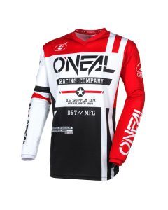 Motocross Jersey 242 O'Neal Element Warhawk Black / White Motocross Jersey