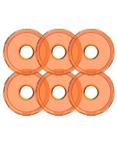 KC HiLiTES Cyclone V2 LED - Replacement Lens - Amber - 6-PK 4412