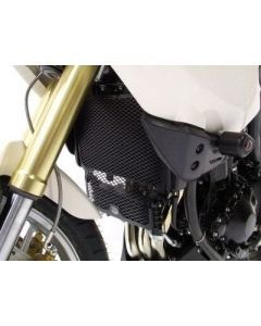 R&G Racing Black Aluminum Radiator Guard For 2007-2012 Triumph Tiger 1050