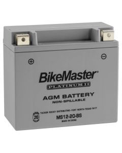 BikeMaster AGM 12V Platinum Battery For Arctic Cat 1000 H2 2010-2017 Grey