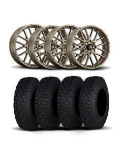 ITP Hurricane 15" Bronze Wheels And Coyote Tires [32x10R-15]
