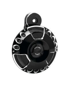 ARLEN NESS BLACK DEEP CUT HORN W/COVER FOR HARLEY STREETGLIDE FLHX 2008-2014 New