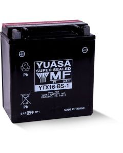 Yuasa Maintenance Free YTX16BS1 12 Volt Battery YUAM32X61