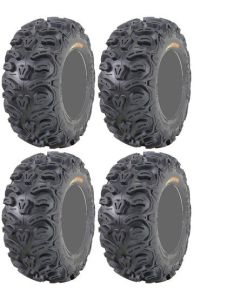 Four 4 Kenda Bearclaw HTR ATV Tires Set 2 Front 27x9-12 & 2 Rear 27x11-12 K587