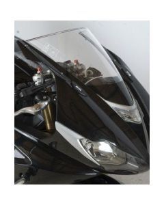R&G Racing Black Mirror Delete Blanking Plates For 2013-2016 Triumph Daytona 675 ABS