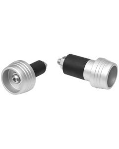 Kuryakyn Lodestar Rear Axle Sliders Silver