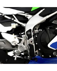 R&G Racing Black Boot Guard Kit For 2020-2024 Kawasaki Ninja ZX-25R