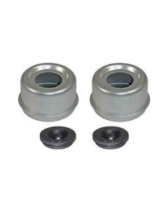 E-Z Lube Grease Caps with Rubber Plugs - 2.45 Inch O.D. - Pair