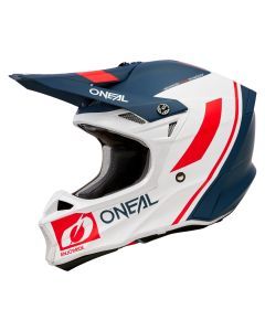 O'Neal 10 SRS Flow Blue / White / Red Helmet
