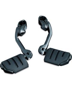 Kuryakyn Adjustable Tour-Tech Cruise Mounts with Pegs Gloss Black Long