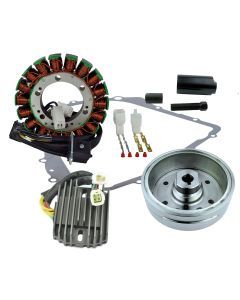 RMStator Stator Kit With Regulator Rectifier, Crankcase Cover Gasket, Flywheel and Puller