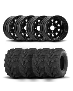 ITP Delta Steel 14" Wheels And Mud Lite XTR Tires [27x11-14]