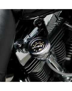 Harley FXDXI Dyna Sport 04-05Radius Oil Pressure Gauge Kit Blk by Arlen Ness