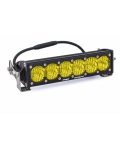 Baja Designs LED Light Bar 10 inch OnX6 Series Wide Cornering Pattern Baja Amber Lens Universal 451014