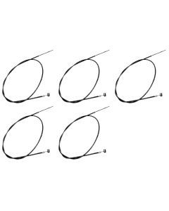 Set of 5 48 Inch Mini Bike Throttle Control Cable