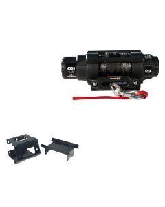 Viper 4500lbs V3 Winch Black Rope With Mount For Polaris Sportsman X2 550 2010-2014