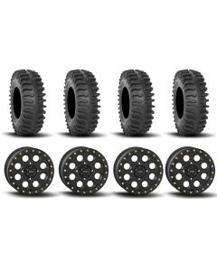 System 3 SB-7 Beadlock Matte Black 15" Wheels And XT400 Tires [35x10R-15]