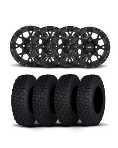 ITP Hurricane 15" Matte Black Wheels And Coyote Tires [33x10R-15]