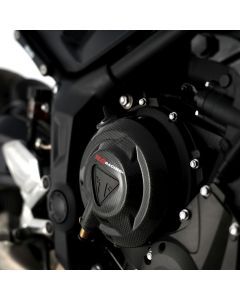 R&G Racing Carbon Fibre Engine Case Sliders RHS For 2024-2024 Triumph Daytona 660