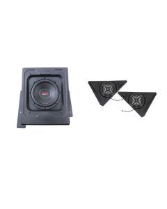 SSV Works Behind Drivers or Passenger Seat Kick Subwoofer Box With Front 8" Speaker Pods For Polaris Slingshot 15-21