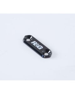 R&G Racing Black Footrest Delete Blanking Plates BLP0082BK