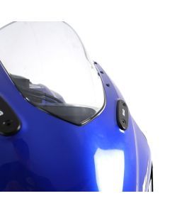 R&G Racing Black Mirror Delete Blanking Plates For 2019-2024 Yamaha YZF R3
