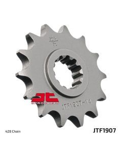 JT Sprockets Front Steel Countershaft Sprocket 14 Tooth 14T 428 Chain