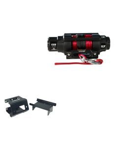 Viper 4500lbs V3 Winch Red Rope With Mount For Polaris Sportsman X2 550 2010-2014