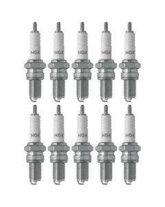 Set of 10 NGK Standard Spark Plugs for Suzuki GN125E 1997-1991 Engine 125cc