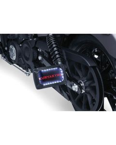 Kuryakyn Nova Curved Side Mount License Plate Frames Horizon Black