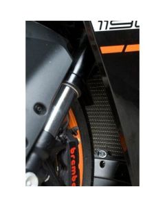 R&G Racing Black Aluminum Radiator Guard For 2009-2015 KTM RC8 R
