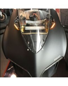 New Rage Cycles Mirror Block Off LED Replacement Turn Signal Black - 899-MBO