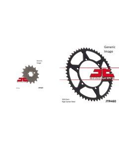 JT SPROCKETS Front and Rear Steel Sprocket Kit for OffRoad KAWASAKI KX500B 1985