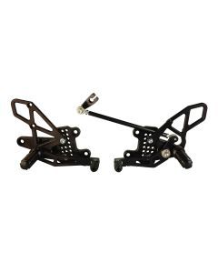 Vortex Racing Adjustable Rear Set Black - RS273K