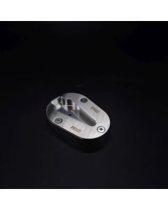 R&G Racing Silver Kickstand Shoe For 2021-2023 Triumph Tiger 900 Rally