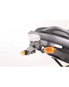 R&G Racing Black Tail Tidy License Plate Holder For 2006-2007 Kawasaki Versys 650 KLE650A