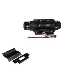Viper 4500lbs V3 Winch Black Rope With Mount For Honda Foreman 400 1997-2002