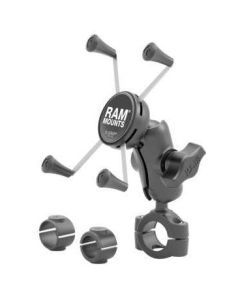 Ram Mounts Torque Handlebar/Rail Mount with X-Grip Cradle 3/4"-1" Black - RAM-B-408-75-1-UN10U