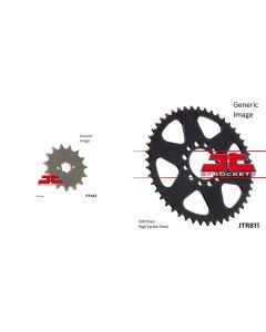 Front and Rear Steel Sprocket Kit for OffRoad SUZUKI DS185 1978-1980