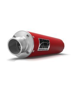 HMF Muffler Can-Am Outlander L 15-22 Red Performance Slip On Exhaust Turn Down End Cap