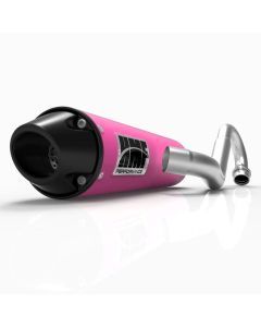 HMF Muffler Can-Am Outlander MAX 13-24 Pink Performance Full System Exhaust Black Euro End Cap