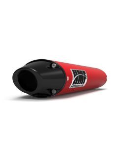 HMF Muffler Polaris Outlaw 450/525: SRA 08-10 Red Performance Slip On Exhaust Black Euro End Cap
