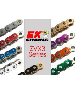 EK 520-ZVX3 Motorcycle Drive Chain (Specify Links and Color) Rivet Master Link