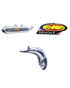 Factory Fatty Exhaust Pipe & Turbinecore2 Silencer w/ Decal for KTM 125 SX 12-15