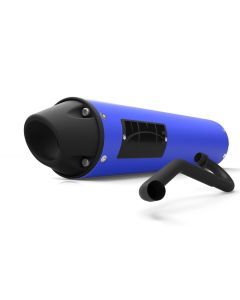 HMF Muffler Yamaha Raptor 660 01-05 Candy Blue Performance Full System Exhaust Blackout Euro End Cap
