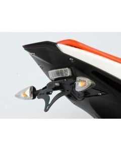 R&G Racing Black Tail Tidy License Plate Holder For 2024-2025 Derbi GPR125